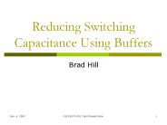 Reducing Switching Capacitance Using Buffers