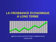 LA CROISSANCE 