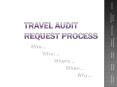 Travel Audit Request Process PowerPoint PPT Presentation