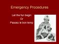 Emergency Procedures PowerPoint PPT Presentation