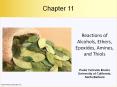 Reactions of Alcohols, Ethers, Epoxides, Amines, and Thiols PowerPoint PPT Presentation