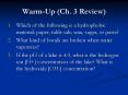 Warm-Up (Ch. 3 Review) PowerPoint PPT Presentation