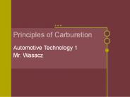 Principles of Carburetion