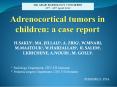 Adrenocortical tumors in children: a case report PowerPoint PPT Presentation