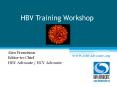HBV Training Workshop PowerPoint PPT Presentation