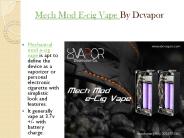 Mech Mod E-cig Vape By Dcvapor