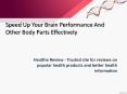 Speed Up Your Brain Performance And Other Body Parts Effectively PowerPoint PPT Presentation