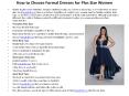 How to Choose Formal Dresses for Plus Size Women PowerPoint PPT Presentation
