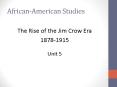 African-American Studies PowerPoint PPT Presentation