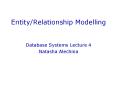 Entity/Relationship Modelling PowerPoint PPT Presentation