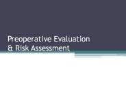 Preoperative Evaluation