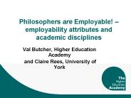Philosophers are Employable! 