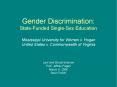 Gender Discrimination: State-Funded Single-Sex Education PowerPoint PPT Presentation