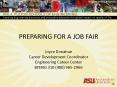 PREPARING FOR A JOB FAIR PowerPoint PPT Presentation