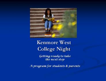 Kenmore West College Night