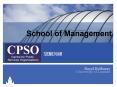 School of Management PowerPoint PPT Presentation