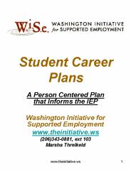 Student Career Plans