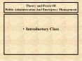 Theory and Praxis Of Public Administration And Emergency Management PowerPoint PPT Presentation