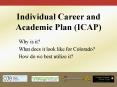 Individual Career and Academic Plan (ICAP) PowerPoint PPT Presentation