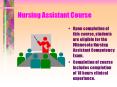 Nursing Assistant Course PowerPoint PPT Presentation