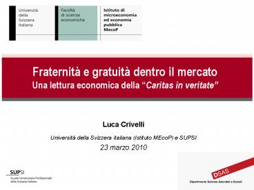 Luca Crivelli Universit