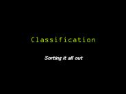 Classification