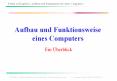 Aufbau und Funktionsweise eines Computers PowerPoint PPT Presentation