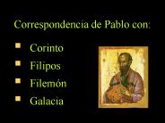 Correspondencia de Pablo con: