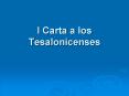 I Carta a los Tesalonicenses PowerPoint PPT Presentation
