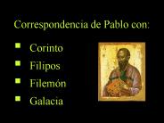 Correspondencia de Pablo con: