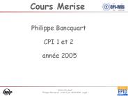 Cours Merise