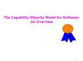 The Capability Maturity Model for Software: An Overview PowerPoint PPT Presentation