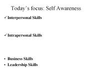 Interpersonal Skills