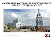 A WHOLE-PRISON APPROACH TO SUPPORTING PEOPLE