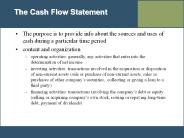 The Cash Flow Statement