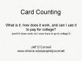 Card Counting PowerPoint PPT Presentation