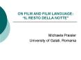ON FILM AND FILM LANGUAGE:  PowerPoint PPT Presentation