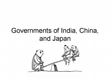 Governments of India, China, and Japan