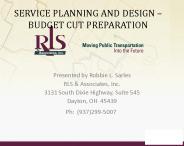 SERVICE PLANNING AND DESIGN 
