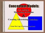 Conceptual Models: