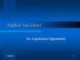 Anchor Inn Hotel PowerPoint PPT Presentation