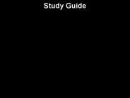 Study Guide