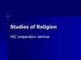 Studies of Religion PowerPoint PPT Presentation