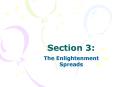 The Enlightenment Spreads PowerPoint PPT Presentation