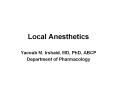 Local Anesthetics PowerPoint PPT Presentation