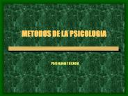 METODOS DE LA PSICOLOGIA