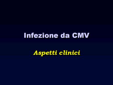 Infezione da CMV