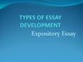 TYPES OF ESSAY DEVELOPMENT PowerPoint PPT Presentation