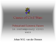 Causes of Civil Wars