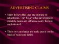 ADVERTISING CLAIMS PowerPoint PPT Presentation